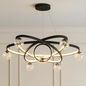 Empire Flow Modern LED Luxury Ceiling Light - Svart Taklampa – Exklusiv belysning från Lumixy
