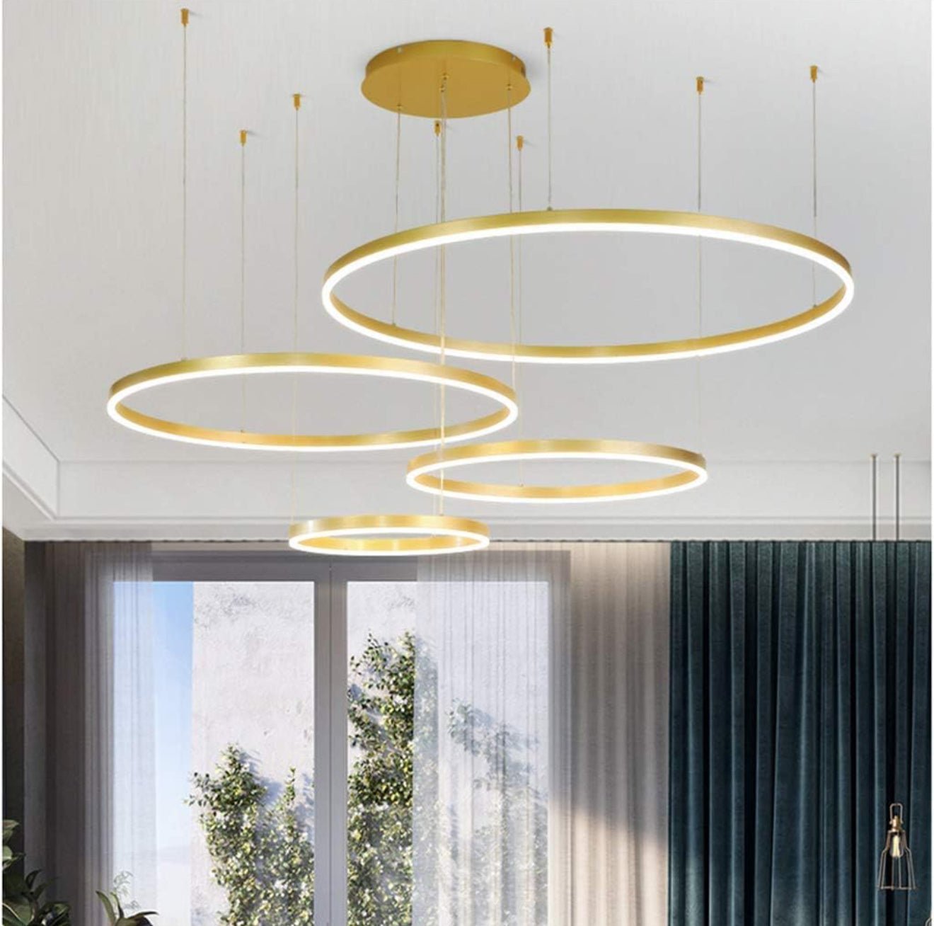 Lumi Rings Modern Luxury Minimalistic Ceiling Light – Exklusiv belysning från Lumixy