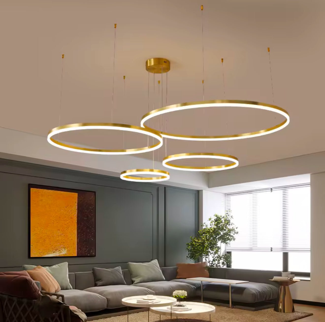 Lumi Rings Modern Luxury Minimalistic Ceiling Light – Exklusiv belysning från Lumixy