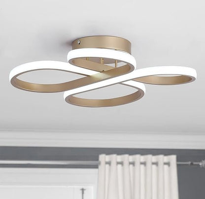 Novelle Modern Luxury LED Flush Month Light - Taklampa (Gold) – Exklusiv belysning från Lumixy
