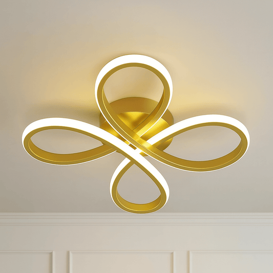 Novelle Modern Luxury LED Flush Month Light - Taklampa (Gold) – Exklusiv belysning från Lumixy