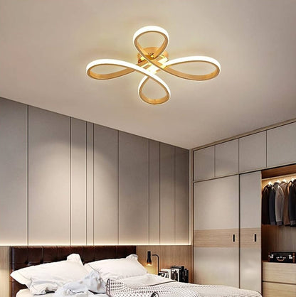 Novelle Modern Luxury LED Flush Month Light - Taklampa (Gold) – Exklusiv belysning från Lumixy