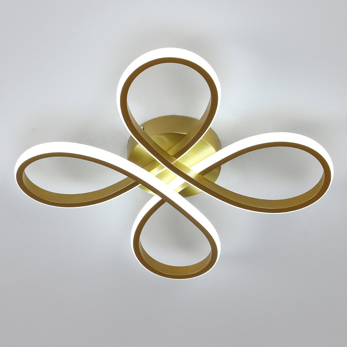 Novelle Modern Luxury LED Flush Month Light - Taklampa (Gold) – Exklusiv belysning från Lumixy