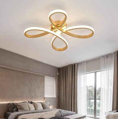 Novelle Modern Luxury LED Flush Month Light - Taklampa (Gold) – Exklusiv belysning från Lumixy
