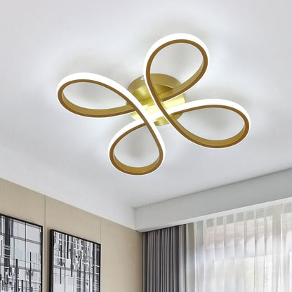 Novelle Modern Luxury LED Flush Month Light - Taklampa (Gold) – Exklusiv belysning från Lumixy