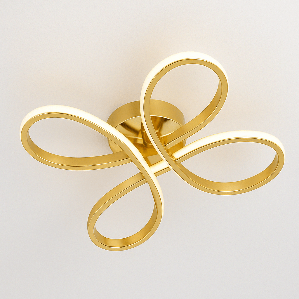 Novelle Modern Luxury LED Flush Month Light - Taklampa (Gold) – Exklusiv belysning från Lumixy