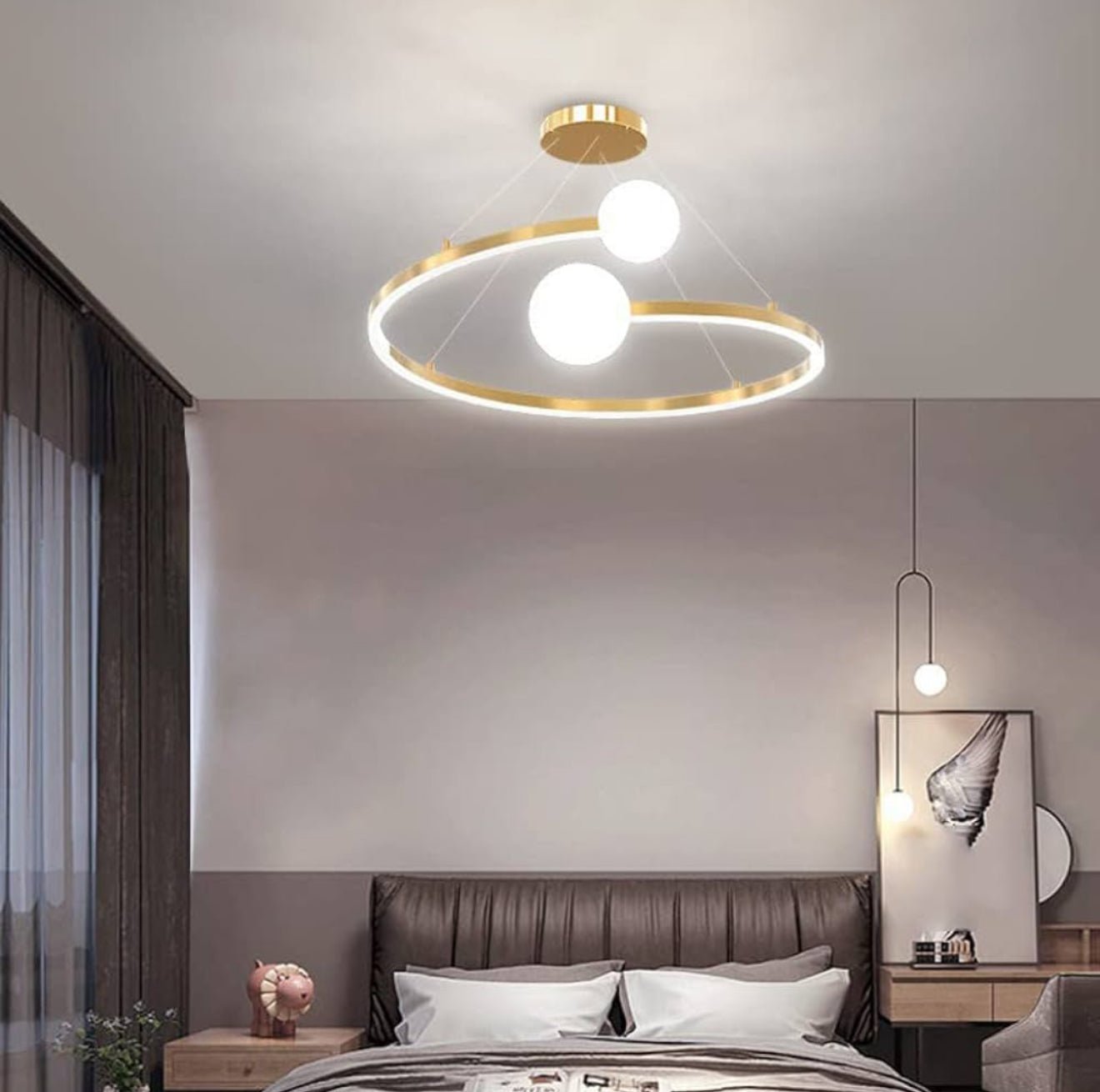 Orbital Modern Luxury LED Ceiling Light – Taklampa i Guld – Exklusiv belysning från Lumixy