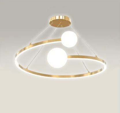 Orbital Modern Luxury LED Ceiling Light – Taklampa i Guld – Exklusiv belysning från Lumixy