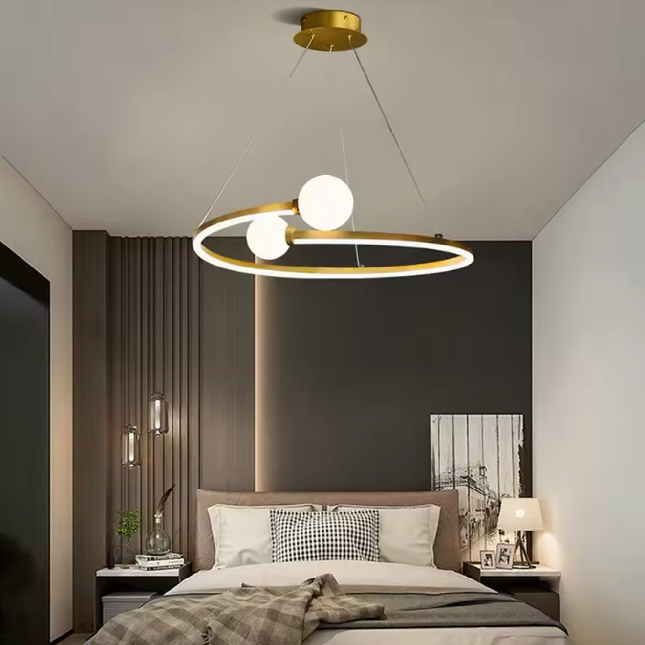 Orbital Modern Luxury LED Ceiling Light – Taklampa i Guld – Exklusiv belysning från Lumixy
