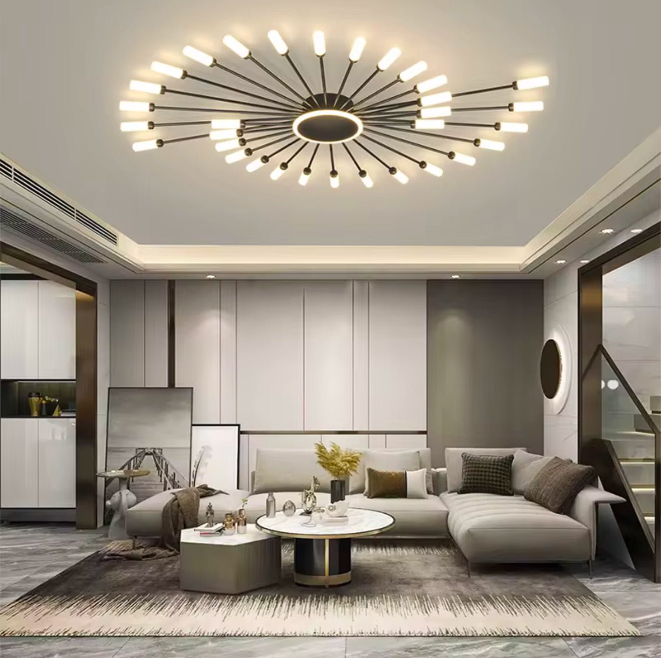 Radiance Modern Minimalistic Flush Mount Light – Exklusiv belysning från Lumixy