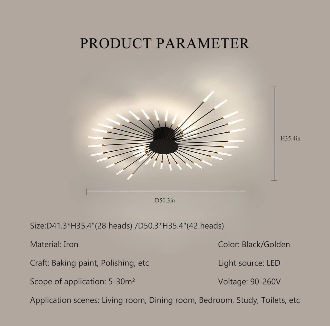 Radiance Modern Minimalistic Flush Mount Light – Exklusiv belysning från Lumixy