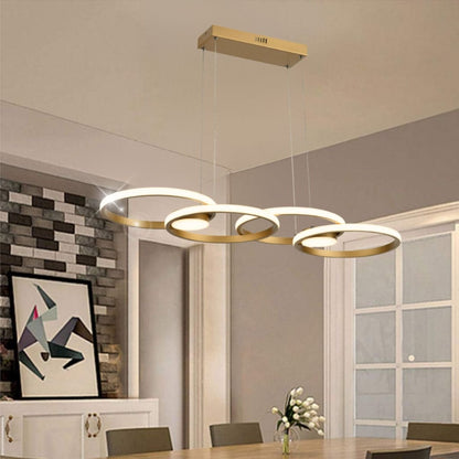 Rings Modern LED Luxury Ceiling Light – Taklampa (Gold) – Exklusiv belysning från Lumixy