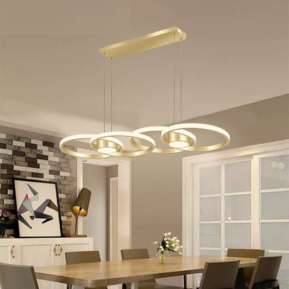 Rings Modern LED Luxury Ceiling Light – Taklampa (Gold) – Exklusiv belysning från Lumixy