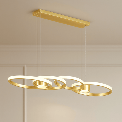 Rings Modern LED Luxury Ceiling Light – Taklampa (Gold) – Exklusiv belysning från Lumixy