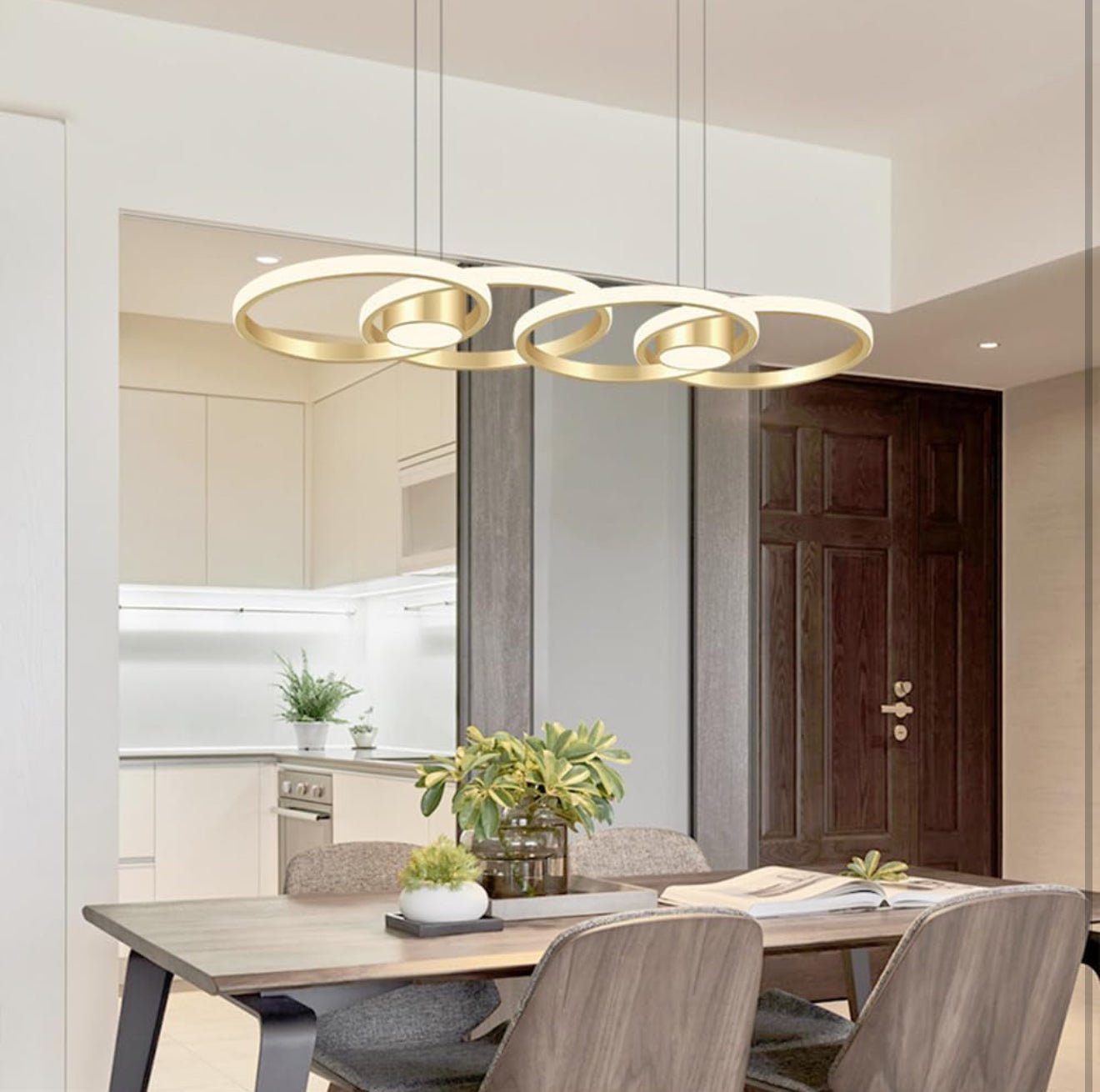 Rings Modern LED Luxury Ceiling Light – Taklampa (Gold) – Exklusiv belysning från Lumixy