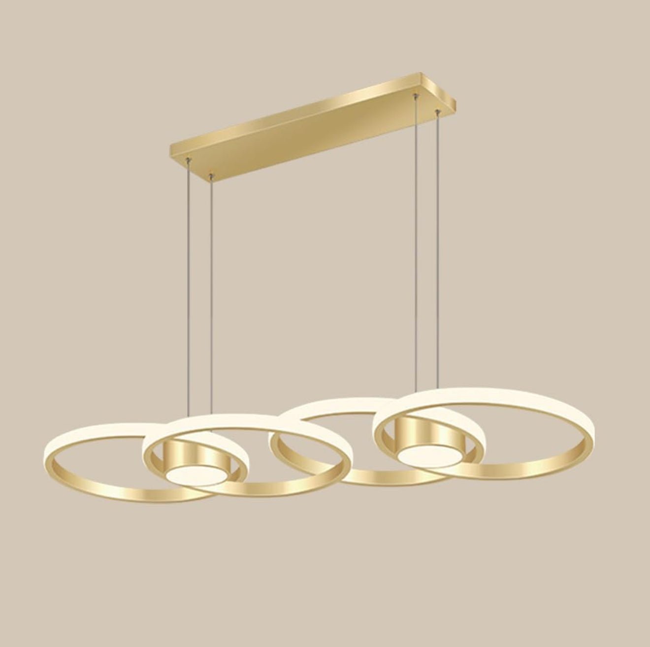 Rings Modern LED Luxury Ceiling Light – Taklampa (Gold) – Exklusiv belysning från Lumixy