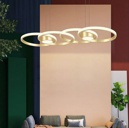 Rings Modern LED Luxury Ceiling Light – Taklampa (Gold) – Exklusiv belysning från Lumixy
