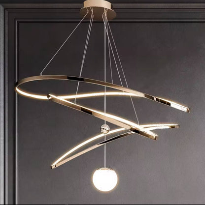 Sailor Rings Modern LED Luxury Ceiling Light - Taklampa Guld – Exklusiv belysning från Lumixy