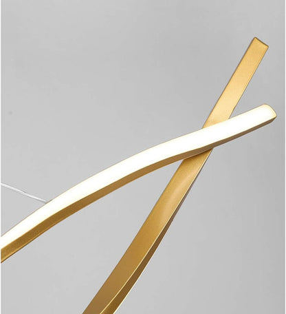 Swirl Modern LED Luxury Minimalist Ceiling Light – Taklampa (Guld) – Exklusiv belysning från Lumixy