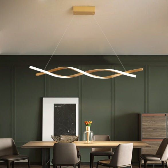 Swirl Modern LED Luxury Minimalist Ceiling Light – Taklampa (Guld) – Exklusiv belysning från Lumixy