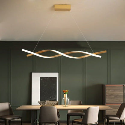 Swirl Modern LED Luxury Minimalist Ceiling Light – Taklampa (Guld) – Exklusiv belysning från Lumixy