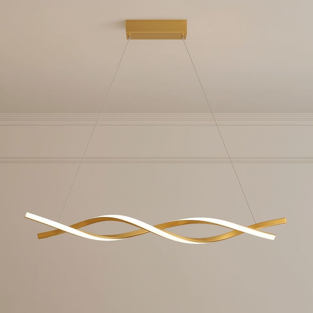Swirl Modern LED Luxury Minimalist Ceiling Light – Taklampa (Guld) – Exklusiv belysning från Lumixy