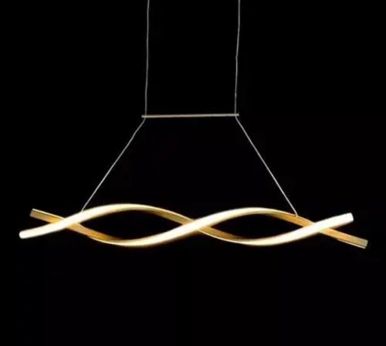 Swirl Modern LED Luxury Minimalist Ceiling Light – Taklampa (Guld) – Exklusiv belysning från Lumixy