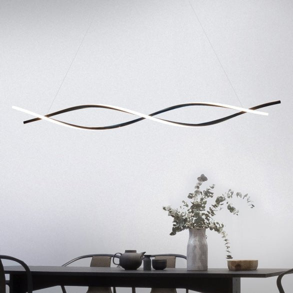 Swirl Modern LED Luxury Minimalist Ceiling Light – Taklampa (Guld) – Exklusiv belysning från Lumixy