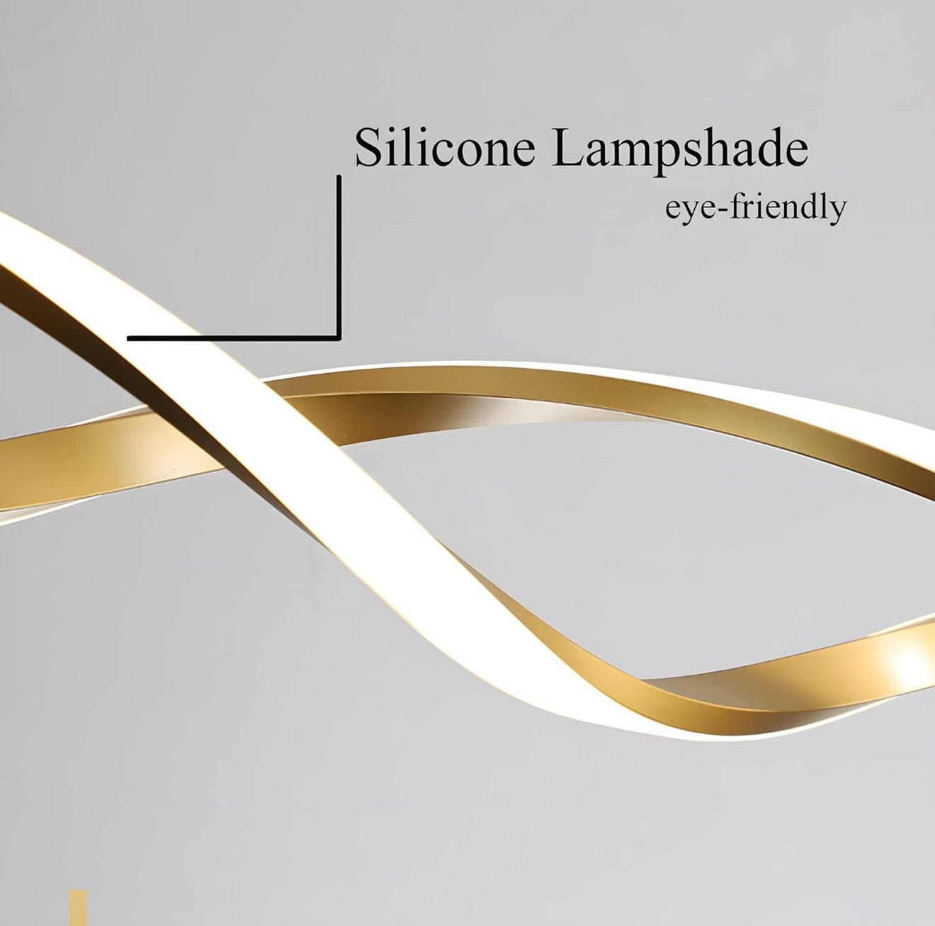 Swirl Modern LED Luxury Minimalist Ceiling Light – Taklampa (Guld) – Exklusiv belysning från Lumixy