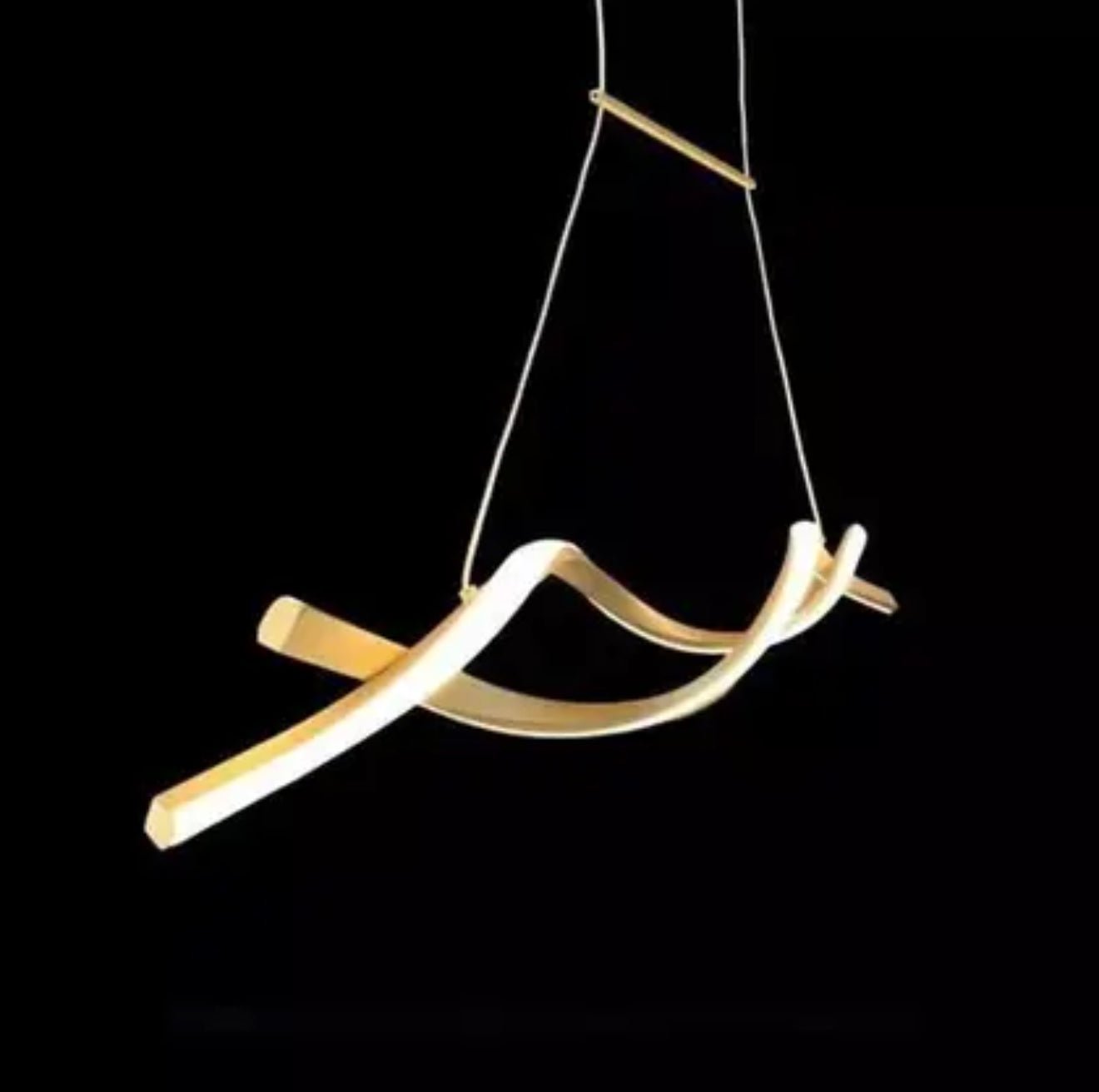 Swirl Modern LED Luxury Minimalist Ceiling Light – Taklampa (Guld) – Exklusiv belysning från Lumixy