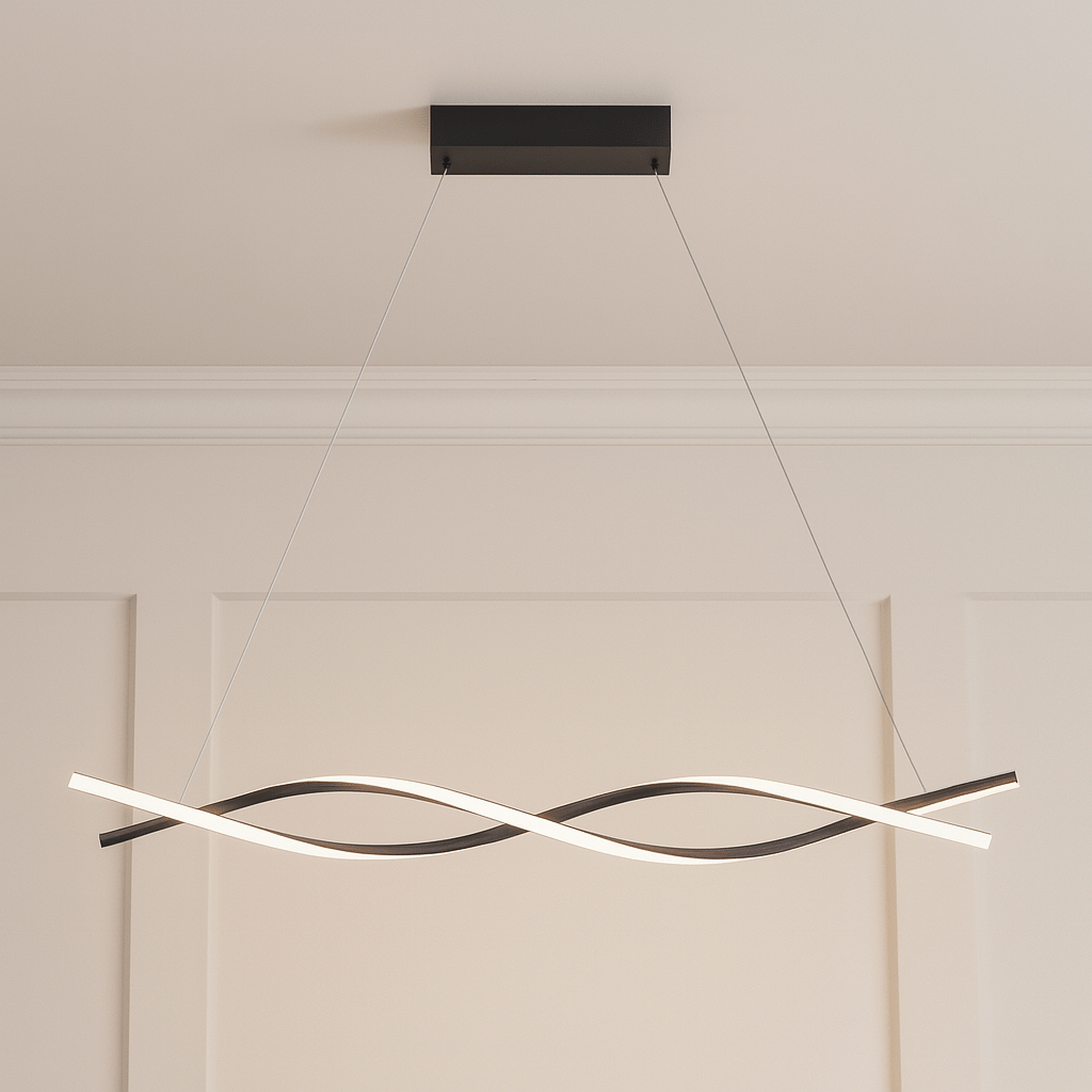 Swirl Modern LED Luxury Minimalist Ceiling Light – Taklampa (Matte black) – Exklusiv belysning från Lumixy