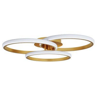 Triple Rings Modern LED Luxury Ceiling Light – Taklampa (Gold) – Exklusiv belysning från Lumixy