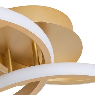 Triple Rings Modern LED Luxury Ceiling Light – Taklampa (Gold) – Exklusiv belysning från Lumixy