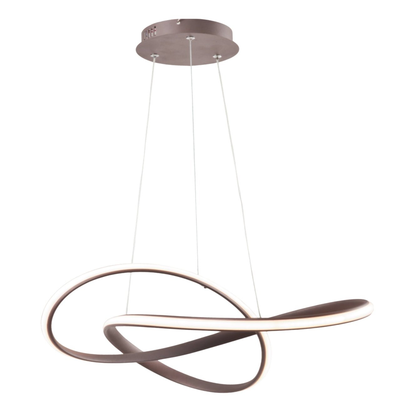 Twisted Modern LED Luxury Ceiling Light – Taklampa (Coffee) – Exklusiv belysning från Lumixy