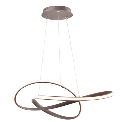 Twisted Modern LED Luxury Ceiling Light – Taklampa (Coffee) – Exklusiv belysning från Lumixy