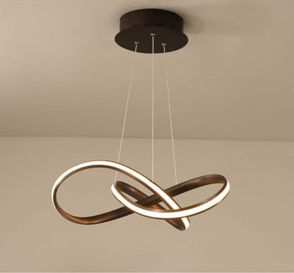 Twisted Modern LED Luxury Ceiling Light – Taklampa (Coffee) – Exklusiv belysning från Lumixy