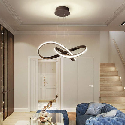 Twisted Modern LED Luxury Ceiling Light – Taklampa (Coffee) – Exklusiv belysning från Lumixy