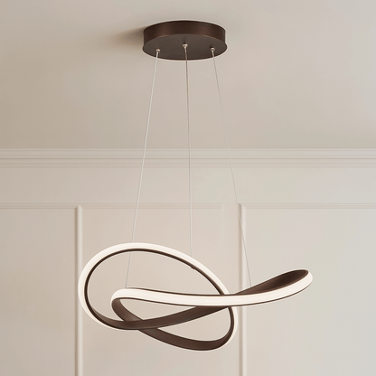 Twisted Modern LED Luxury Ceiling Light – Taklampa (Coffee) – Exklusiv belysning från Lumixy