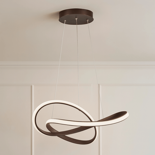 Twisted Modern LED Luxury Ceiling Light – Taklampa (Coffee) – Exklusiv belysning från Lumixy