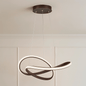 Twisted Modern LED Luxury Ceiling Light – Taklampa (Coffee) – Exklusiv belysning från Lumixy
