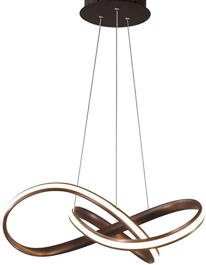 Twisted Modern LED Luxury Ceiling Light – Taklampa (Coffee) – Exklusiv belysning från Lumixy