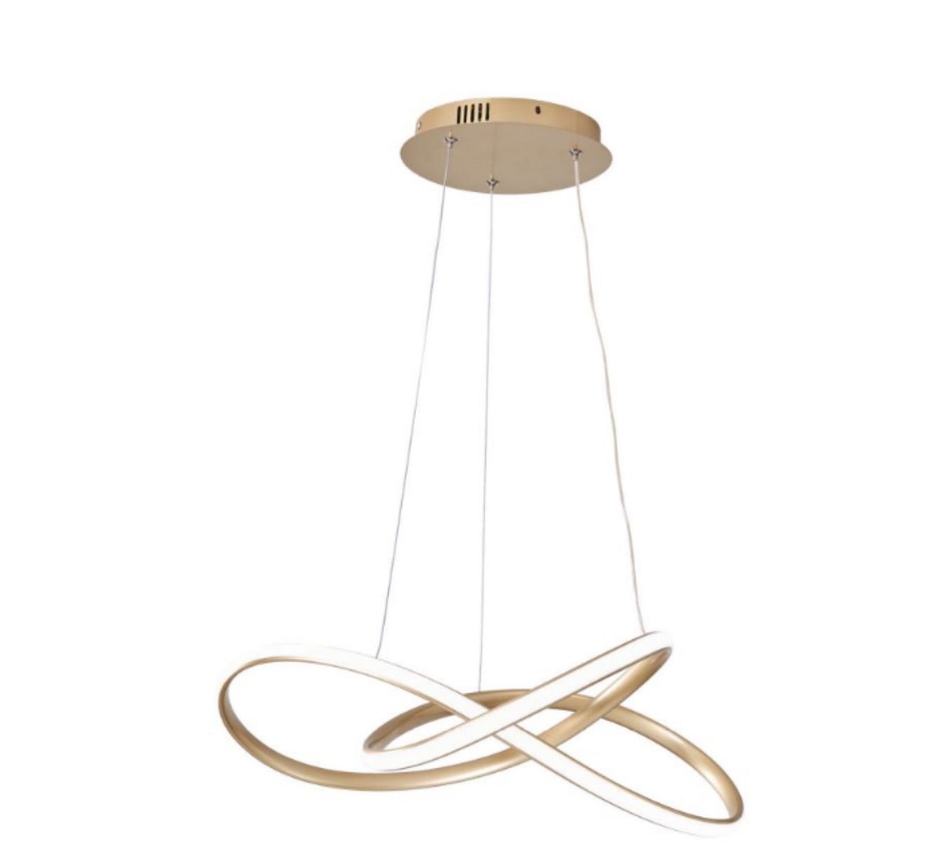 Twisted Modern LED Luxury Ceiling Light – Taklampa (Gold) – Exklusiv belysning från Lumixy