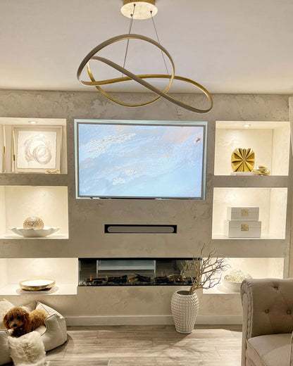 Twisted Modern LED Luxury Ceiling Light – Taklampa (Gold) – Exklusiv belysning från Lumixy